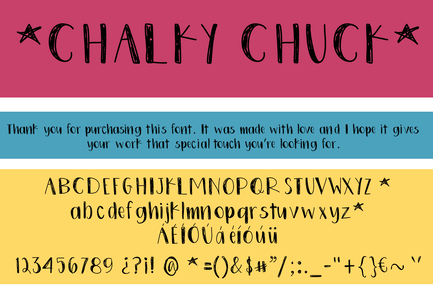 ChalkyChuck font